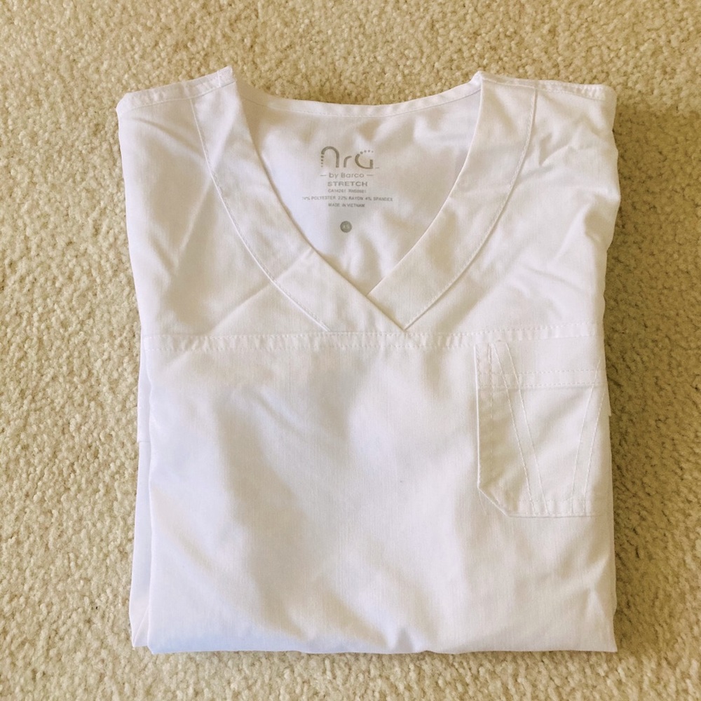 Barco Healthcare Uniform Top - White XS
